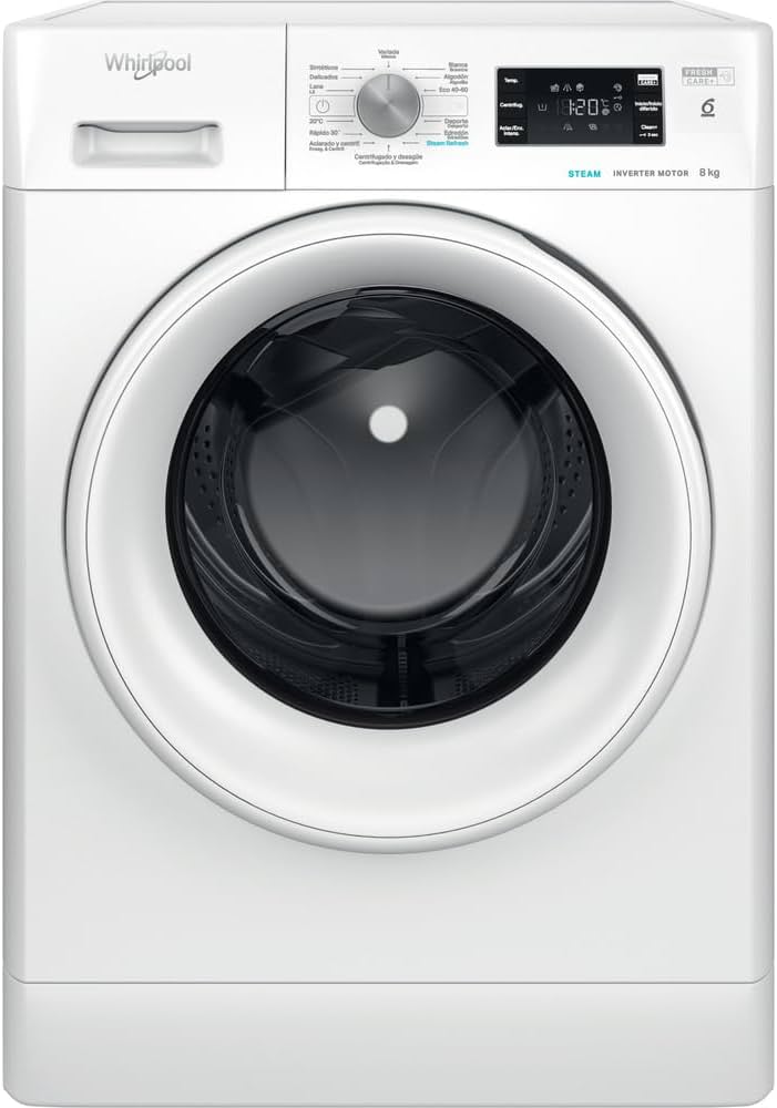 Whirlpool FFB 8258 WV SP Lavadora de carga frontal de Libre instalación | Capacidad Lavado (kg): 8 |