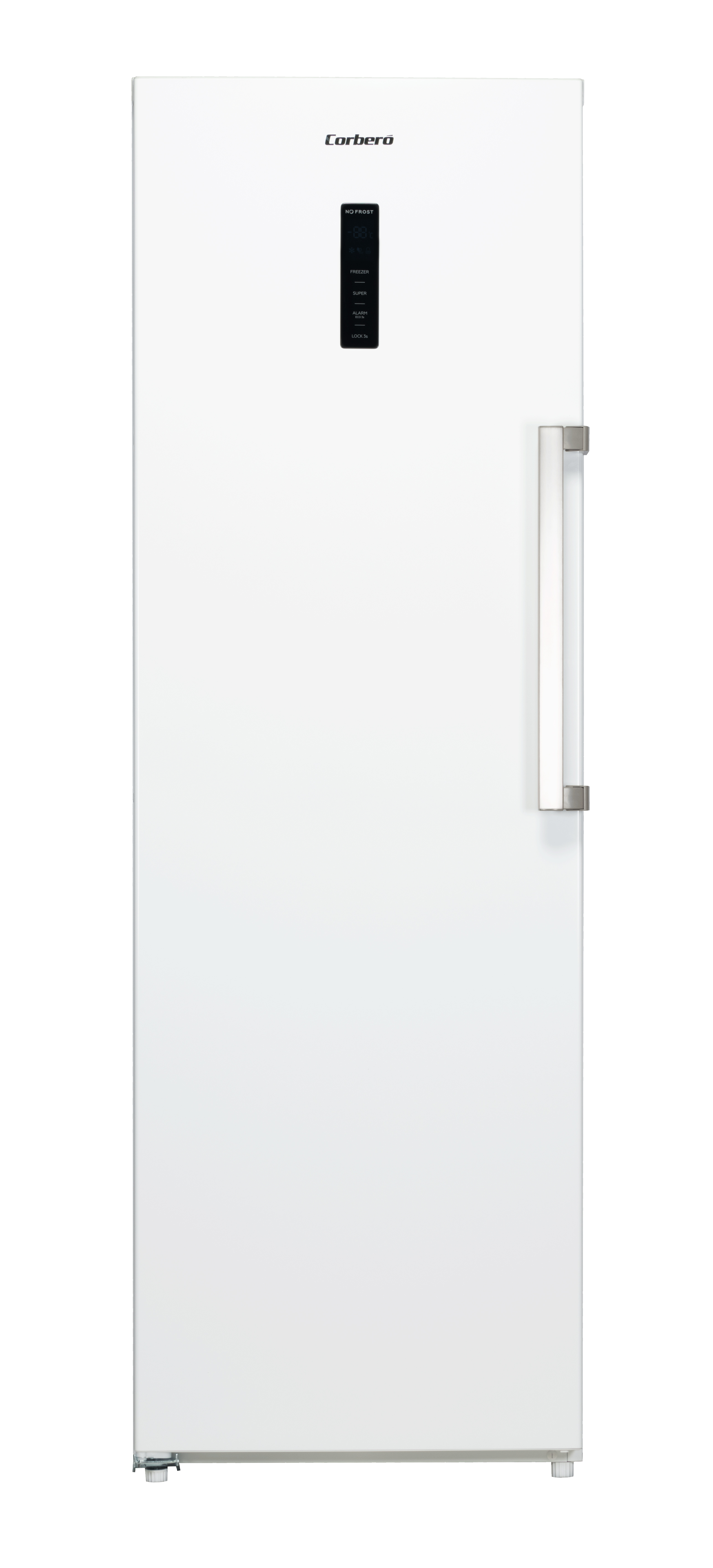 Corbero CCVH18524NFW Congelador Vertical Capacidad 274L, No Frost, Color Blanco, Inverter, Display P