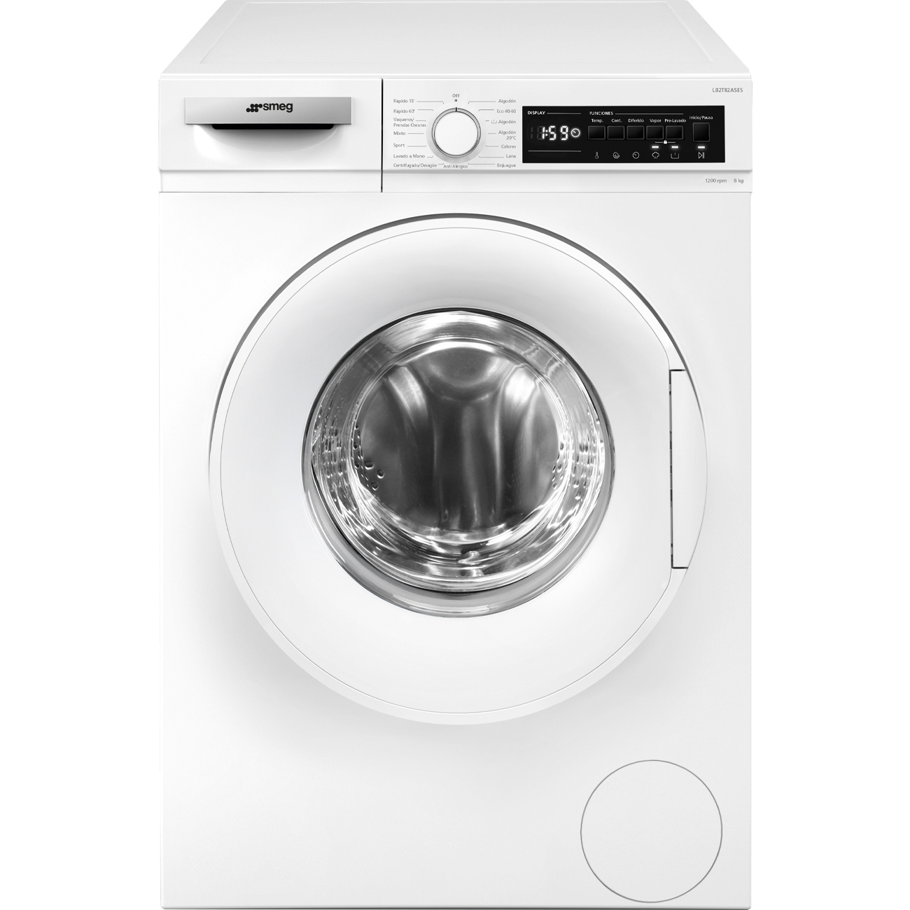 SMEG LAVADORA 8 KGS 1200 RPM CLASIFICACION A